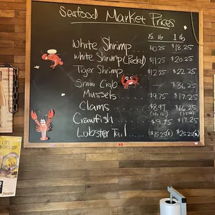 Seafood market prices 4/2/23