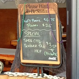 some specials as of last week when I walked by