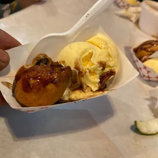 deep fried Oreo and it was ice cream