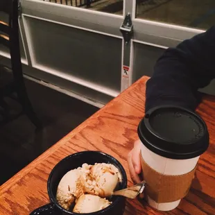 affogato + hot chocolate.