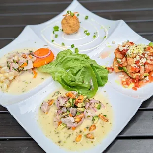 Ceviche Sampler | Instagram: @telephonesmoothie