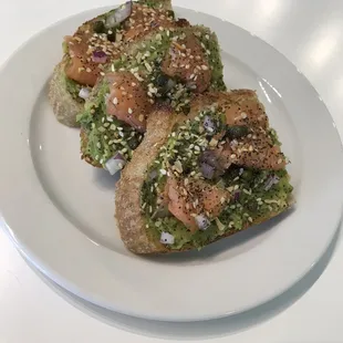 Everything bagel toast