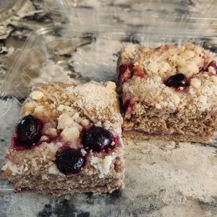 Blueberry coffeecake.