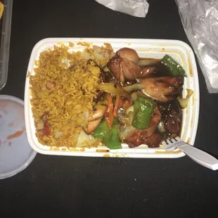 C17. Bourbon Chicken Combo