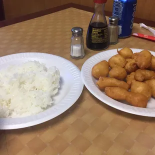 Sweet and sour. Huge portion.