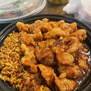 General Tso lunch special