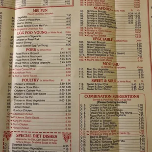 Noticed they didn't have pictures of the menu.  Great FRESH food definitely no msg. Fresh ingredients. The kitchen always looks very clean!