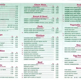 Menu Back