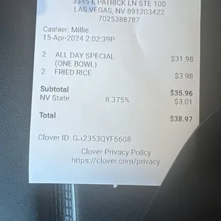 Bill was average for two