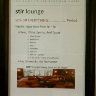 Start your party night out right with 50% off during happy hour!