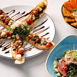 Appetizers and shareables: Caprese Bruschetta