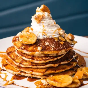 Brunch: Salted Caramel Banana Pancakes