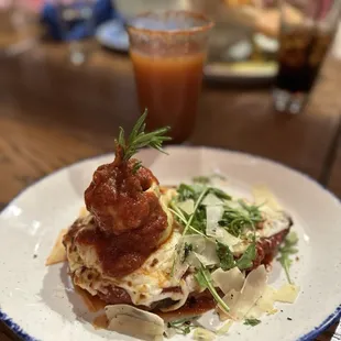 Chicken Parm... so delicious. Let my leftovers on the table and cried all the way back to Oklahoma