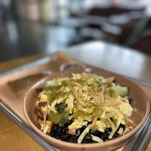 Migas Breakfast Bowl with chorizo