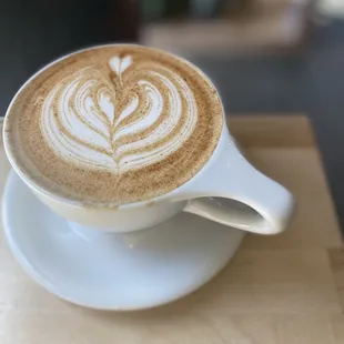 Hot horchata latte