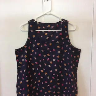 Blouse made from the snail fabric by Heather Ross