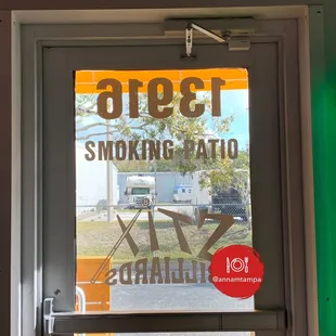 Smoking Patio for those who must partake