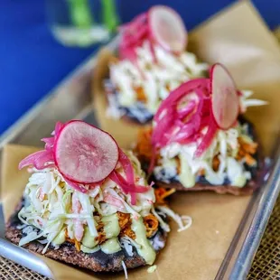 The Blue Corn Tostadas
