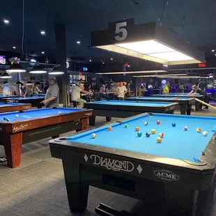 a pool table