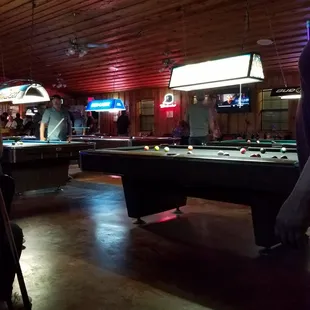 billiards playing pool