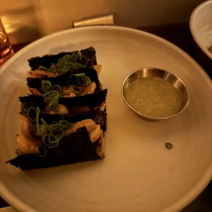 Grilled mochi ($16)