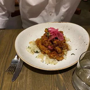 Korean chicken and rice