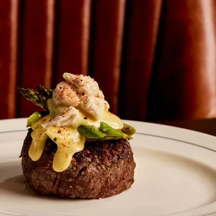 8oz Filet with Crab Oscar
