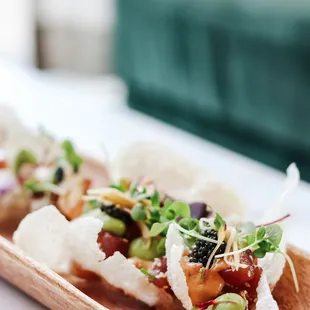 a plate of food on a table