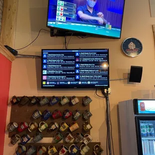 a man on a television