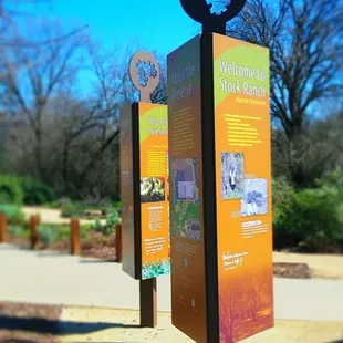 Info at the butterfly garden (Costco end of the preserve)