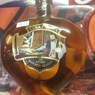 a bottle of rum
