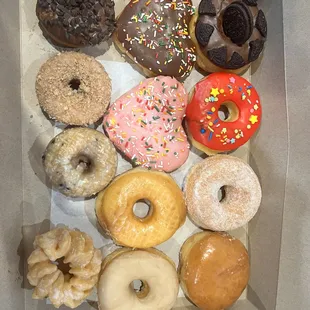 Regular dozen donuts