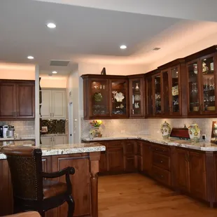 a view of the kitchen