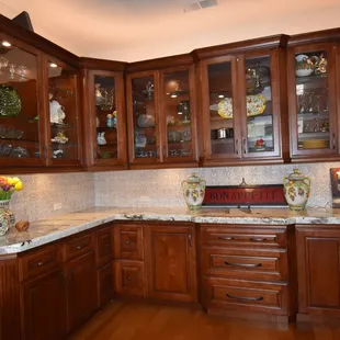 a view of the kitchen