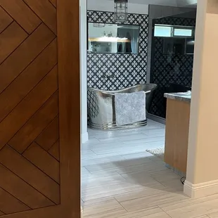 Floor tile in bath &amp; bedroom