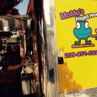 Try some of MoMo's Frigid Frog Shaved Ice at the Stockmarket. Locally owned, organic, and great flavors.