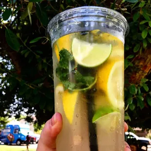 When the weather gets hot we get Mojito Lemonade!
