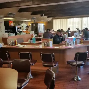 diners sitting at the counter