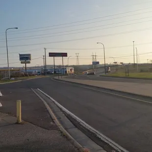 Perterbuilt dealership across the street.