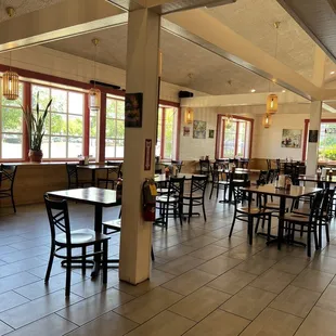 Empty inside at noon on a Thursday