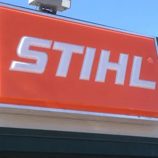 Stihl authorized dealer, just look for the sign outside.