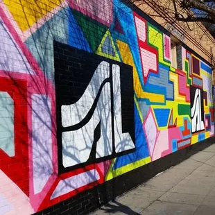 Our new outdoor wall mural.