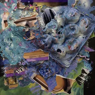 Hanging on Gallery walls...mixed-media collage by Denny Ah-Tye