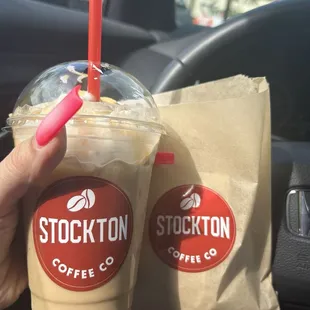 Caramel delight half sweet and chocolate croissant