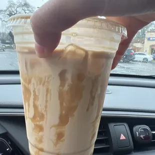 It was pretty before I mixed it all together and tasted the goodness !!! Lol