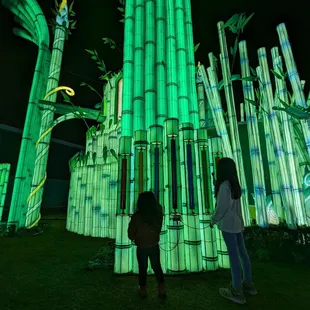 Interactive pieces throughout the park.