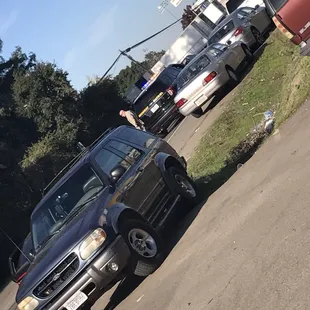 Highway patrol was getting busy this Sunday. DONT PARK ON THE STREEt! We got lucky and arrived on time to move our car :D :P