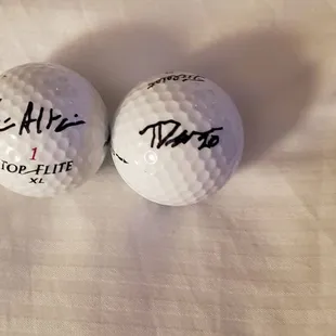 Autographed Golf Balls From #15 Xavier Altamirano &amp; #20 Ty Damron