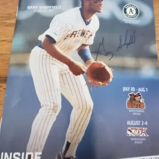 Gary Sheffield  Game Day Program