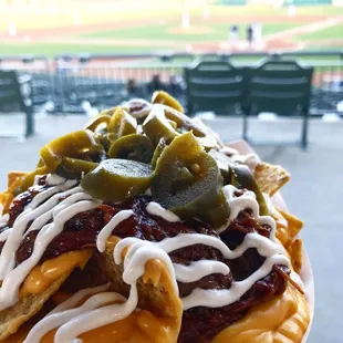 BBQ pulled pork nachos